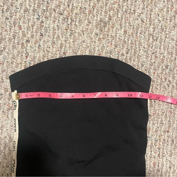 Marled x Olivia Culpo Printed Tape Tube Top in Black- Size XS - Picture 6 of 8